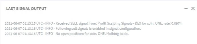 Confirm Signals Are Configured On Hopper